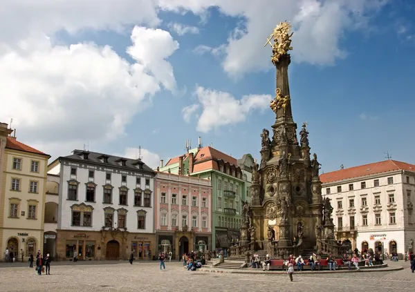 La colonna della Santissima Trinità a Olomouc — Foto Stock