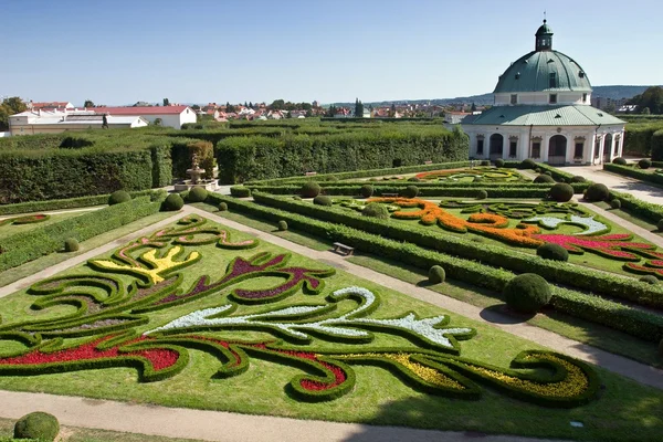 在捷克共和国，克罗梅日什城堡花园 — 图库照片