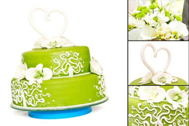 Green Cake clipart