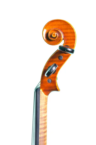 Violin isoleret på hvid baggrund - Stock-foto