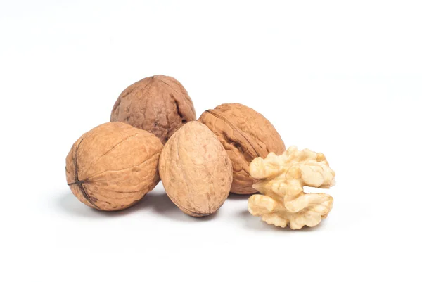 A nut, isolated on white — Stock Photo, Image