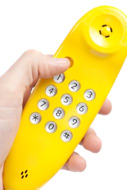Yellow Phone clipart