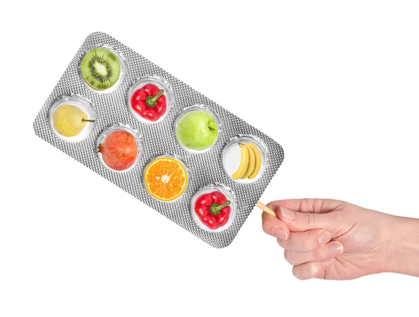 stock image Vitamin in hand