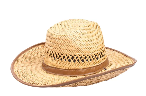 Hatten på vit — Stockfoto