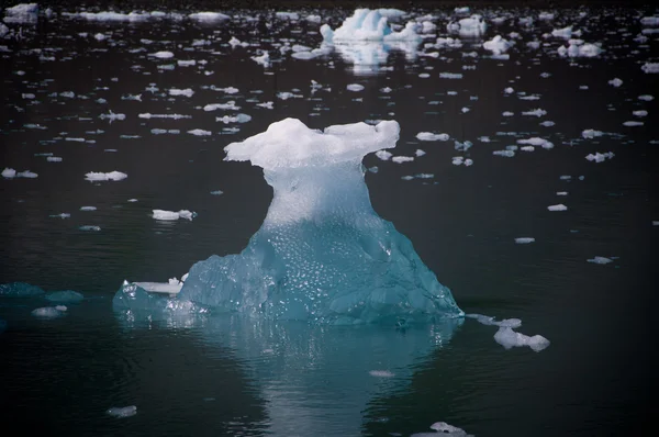冰川冰中复活湾 — 图库照片