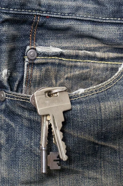 Le chiavi nella tasca — Foto Stock