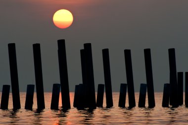 Sunrise Köprüsü inşaat alanı üzerine