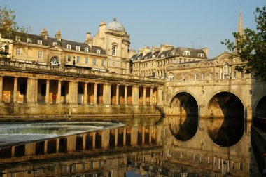 Historical town of Bath clipart