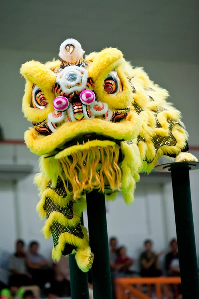 stock image Lion dance on stilts