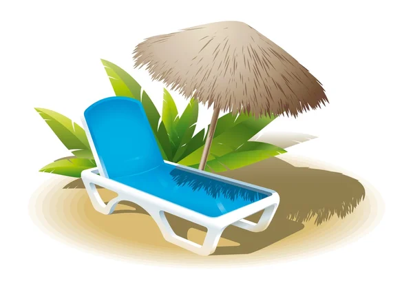 Vacances d'été sur la plage — Image vectorielle