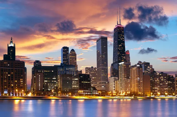 Skyline von Chicago — Stockfoto