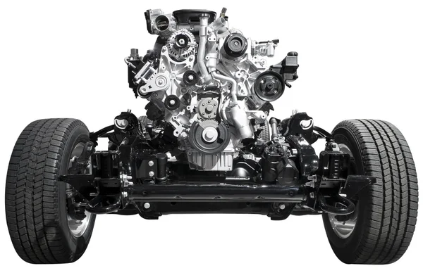 ドライブ車軸およびエンジン — ストック写真