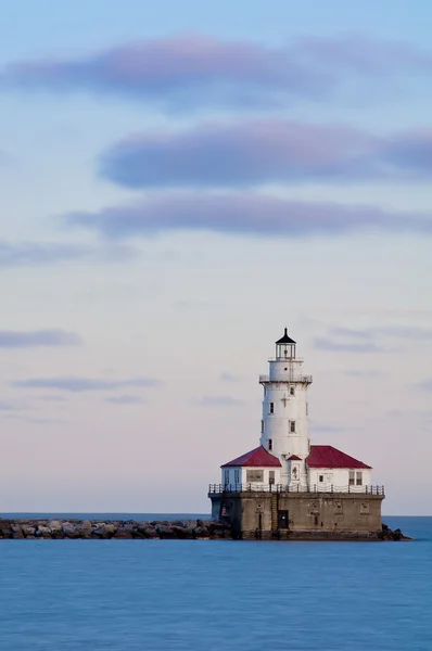 Chicago harbor lighthouse — Stock Photo, Image
