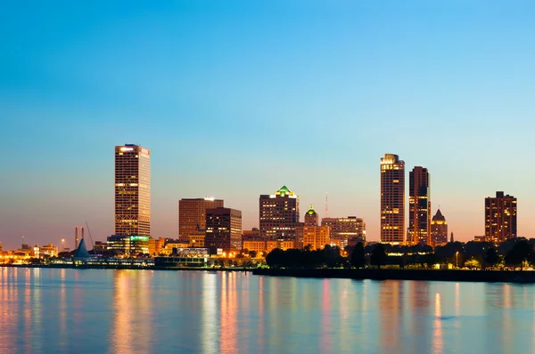 Skyline von Milwaukee. — Stockfoto