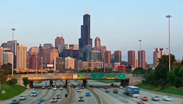 Chicagoer Verkehr. — Stockfoto