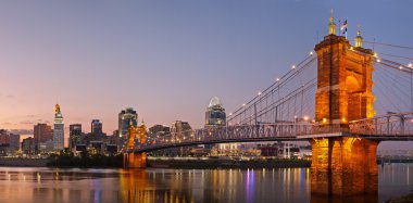 Cincinnati skyline panorama. clipart