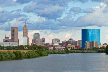 Indianapolis skyline. clipart