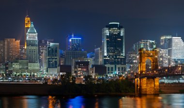 Cincinnati skyline. clipart