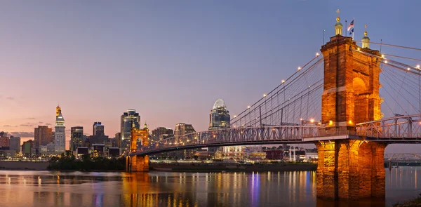 Cincinnati manzarası panorama. — Stok fotoğraf
