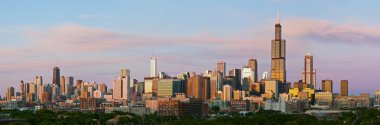 Chicago skyline panorama. clipart