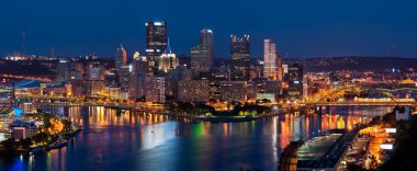 Pittsburgh skyline panorama. clipart
