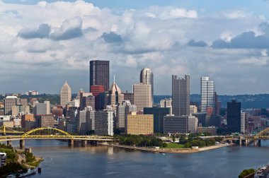 Pittsburgh skyline. clipart