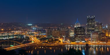 Pittsburgh manzarası panorama.