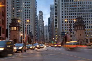 Street of Chicago. clipart