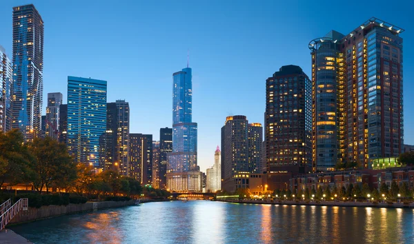 Chicago rivier — Stockfoto