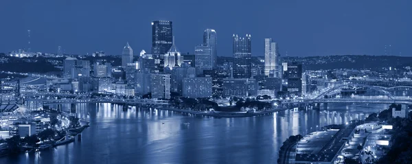 Pittsburgh manzarası panorama. — Stok fotoğraf