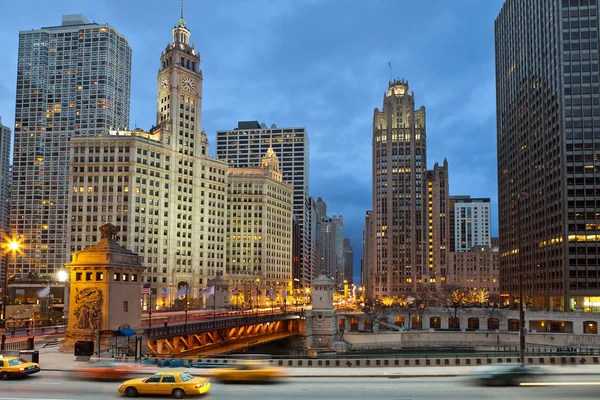 Чикаго березі річки — стокове фото