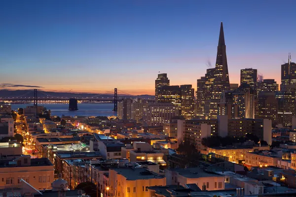 旧金山天际线图像 — 图库照片