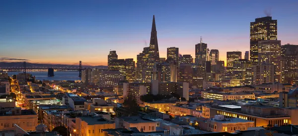 旧金山天际线图像 — 图库照片