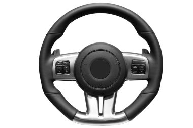 Sports car steering wheel. clipart