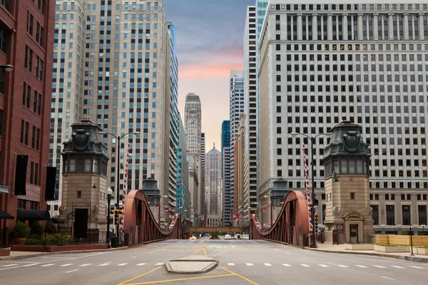 Straße von Chicago. — Stockfoto