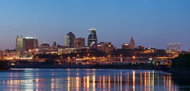 Kansas City skyline panorama. clipart