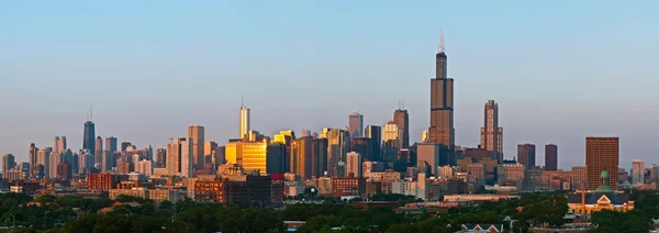 Panorama miasta chicago. — Zdjęcie stockowe