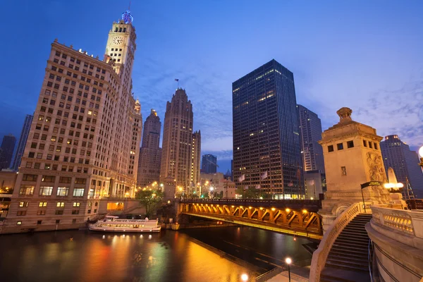 Chicago soluppgång. — Stockfoto