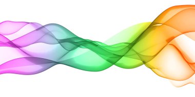 Abstract colored waves clipart