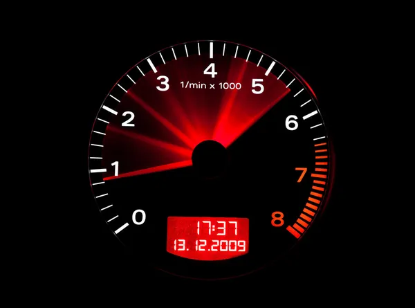 Close up of a tachometer — Stock Photo, Image