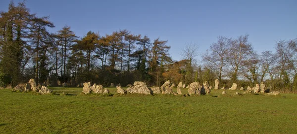 The Kings Hombres círculo de piedra neolítico, Cotswolds, Reino Unido — Foto de Stock