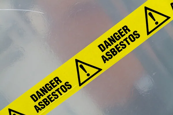 Azbeszt figyelmeztető jel Jogdíjmentes Stock Fotók
