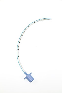 Small uncuffed endotracheal tube used for children clipart