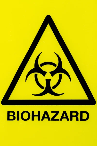 Close up biohazard sign — Stock Photo, Image