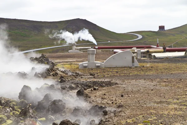 冰岛地热电站 — 图库照片