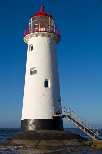 Ponto de Ayr Lighthouse, País de Gales Reino Unido — Fotografia de Stock