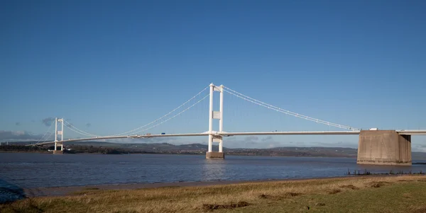 Old Severn Bridge connecting Wales and England — Stock Photo, Image