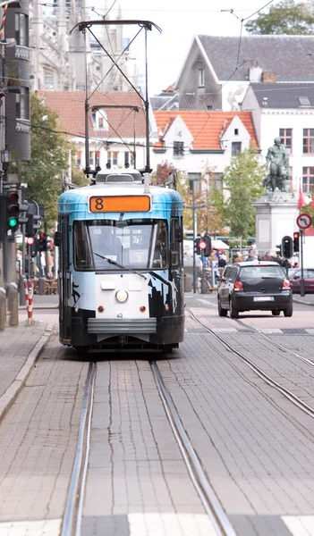 Tram approaching — Stock Photo, Image