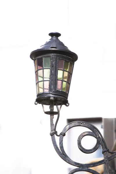 Régi vágású belga utcai lámpa — Stock Fotó