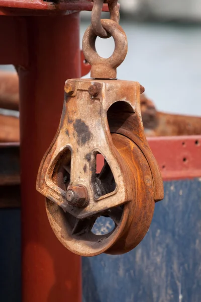 Rusty Pulley — Stock Photo, Image